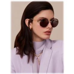 Bulgari - Bulgari Bulgari - On-Me Round Sunglasses - Bulgari Bulgari Collection - Sunglasses - Bulgari Eyewear - Avvenice