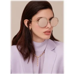 Bulgari - Bulgari Bulgari - On-Me Round Sunglasses - Bulgari Bulgari Collection - Sunglasses - Bulgari Eyewear - Avvenice