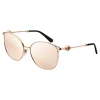 Bulgari - Bvlgari - Rounded Cat Eye Metal Sunglasses - Rose Gold - Bvlgari Bvlgari Collection - Bulgari Eyewear - Avvenice