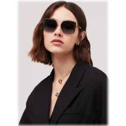 Bulgari - B.Zero1 - B.Purebright Squared Sunglasses - Black - B.Zero1 Collection - Sunglasses - Bulgari Eyewear - Avvenice