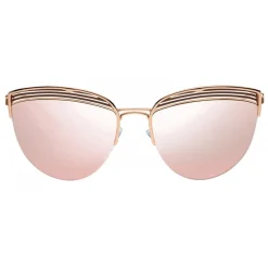 Bulgari - B.ZERO1 - Cat Eye Sunglasses B.Purevibes - Semi-Rimeless - Rose - B.ZERO1 Collection - Bulgari Eyewear - Avvenice