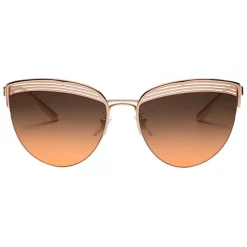 Bulgari - B.ZERO1 - Cat Eye Sunglasses B.Purevibes - Semi-Rimeless - Gold - B.ZERO1 Collection - Bulgari Eyewear - Avvenice