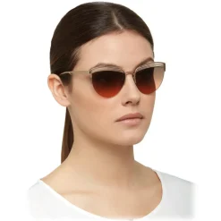 Bulgari - B.ZERO1 - Cat Eye Sunglasses B.Purevibes - Semi-Rimeless - Gold - B.ZERO1 Collection - Bulgari Eyewear - Avvenice