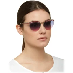 Bulgari - B.ZERO1 - Cat Eye Sunglasses B.Purevibes - Semi-Rimeless - Violet - B.ZERO1 Collection - Bulgari Eyewear - Avvenice