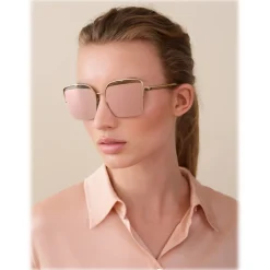 Bulgari - B.ZERO1 - Square Sunglasses B.Zero Overvibe - Rose Gold - B.ZERO1 Collection - Bulgari Eyewear - Avvenice