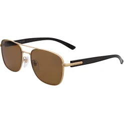 Bulgari - Diagono - Rectangular Sunglasses with Double Bridge - Brown - Diagono Collection - Sunglasses - Bulgari Eyewear - Avvenice