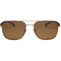 Bulgari - Diagono - Rectangular Sunglasses with Double Bridge - Brown - Diagono Collection - Sunglasses - Bulgari Eyewear - Avvenice