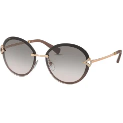 Bulgari - Divas’ Dream - Oval Metal Sunglasses with Crystals - Gold - Divas’ Dream Collection - Bulgari Eyewear - Avvenice