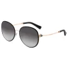 Bulgari - Divas’ Dream - Round Metal Sunglasses with Crystals - Black Gold - Divas’ Dream Collection - Bulgari Eyewear - Avvenice