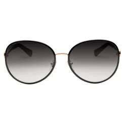 Bulgari - Divas’ Dream - Round Metal Sunglasses with Crystals - Black Gold - Divas’ Dream Collection - Bulgari Eyewear - Avvenice