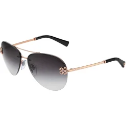 Bulgari - Fiorever - Double Bridge Aviator Sunglasses - Black - Fiorever Collection - Sunglasses - Bulgari Eyewear - Avvenice