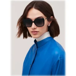 Bulgari - Fiorever - Squared Sunglasses - Black - Fiorever Collection - Sunglasses - Bulgari Eyewear - Avvenice