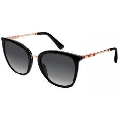 Bulgari - Le Gemme - Round Acetate Sunglasses - Black - Serpenti Collection - Bulgari Eyewear - Avvenice