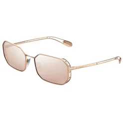 Bulgari - Narrowmation - Square Aviator Sunglasses - Rose Gold - Serpenti Collection - Bulgari Eyewear - Avvenice