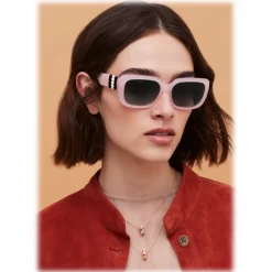 Bulgari - Serpenti - Back-to-Scale Rectangular Sunglasses - Pink - Serpenti Collection - Sunglasses - Bulgari Eyewear - Avvenice