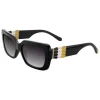 Bulgari - Serpenti - Back-to-Scale Rectangular Sunglasses - Black - Serpenti Collection - Sunglasses - Bulgari Eyewear - Avvenice