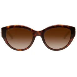 Bulgari - Serpenti - Cat Eye Sunglasses with Décor and Crystals - Dark Havana - Serpenti Collection - Bulgari Eyewear - Avvenice