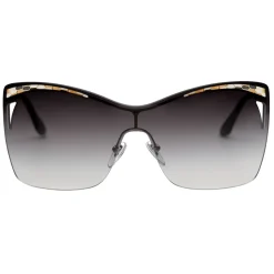 Bulgari - Serpenti - Eye-Bite Shield Sunglasses - Black - Serpenti Collection - Sunglasses - Bulgari Eyewear - Avvenice