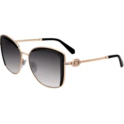 Bulgari - Serpenti - Squared Sunglasses with Crystals - Black Gold - Serpenti Collection - Sunglasses - Bulgari Eyewear - Avvenice