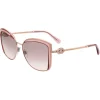 Bulgari - Serpenti - Squared Sunglasses with Crystals - Pink Gold - Serpenti Collection - Sunglasses - Bulgari Eyewear - Avvenice