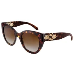 Bulgari - Serpenti Fashion Crystals - Square Sunglasses - Brown - Serpenti Collection - Bulgari Eyewear - Avvenice
