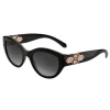 Bulgari - Serpenti Fashion Crystals - Cat-Eye Sunglasses - Black - Serpenti Collection - Bulgari Eyewear - Avvenice