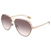 Bulgari - Serpenti Freedomation - Oversized Aviator Sunglasses - Gold - Serpenti Collection - Bulgari Eyewear - Avvenice