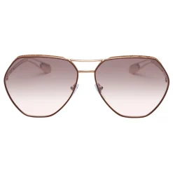 Bulgari - Serpenti Freedomation - Oversized Aviator Sunglasses - Gold - Serpenti Collection - Bulgari Eyewear - Avvenice