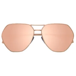 Bulgari - Serpenti Freedomation - Oversized Aviator Sunglasses - Pink - Serpenti Collection - Bulgari Eyewear - Avvenice