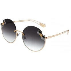 Bulgari - Serpenti Poisaround - Oversized Round Sunglasses - Gold - Serpenti Collection - Bulgari Eyewear - Avvenice
