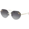 Bulgari - Serpenti Poisoncandy - Soft Cat Eye Metal Frame Sunglasses - Gold - Serpenti Collection - Bulgari Eyewear - Avvenice