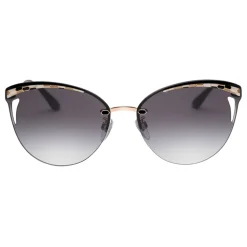 Bulgari - Serpentine Rainbow Scales - Semi-rimless Cat Eye Sunglasses - Rose Gold - Serpenti Collection - Bulgari Eyewear - Avvenice