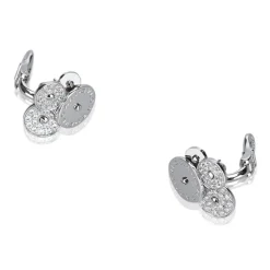 Bulgari Vintage - Diamond Cicladi Earrings - Bvlgari Earrings in 18K White Gold with Diamond Set - Luxury High Quality - Avvenice