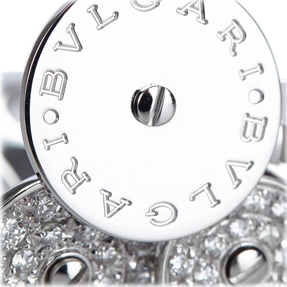 Bulgari Vintage - Diamond Cicladi Earrings - Bvlgari Earrings in 18K White Gold with Diamond Set - Luxury High Quality - Avvenice