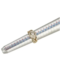 Bulgari Vintage - 18K Diamond Ring - Bvlgari Ring in Yellow Gold with Oval Diamond Heart - Luxury High Quality - Avvenice