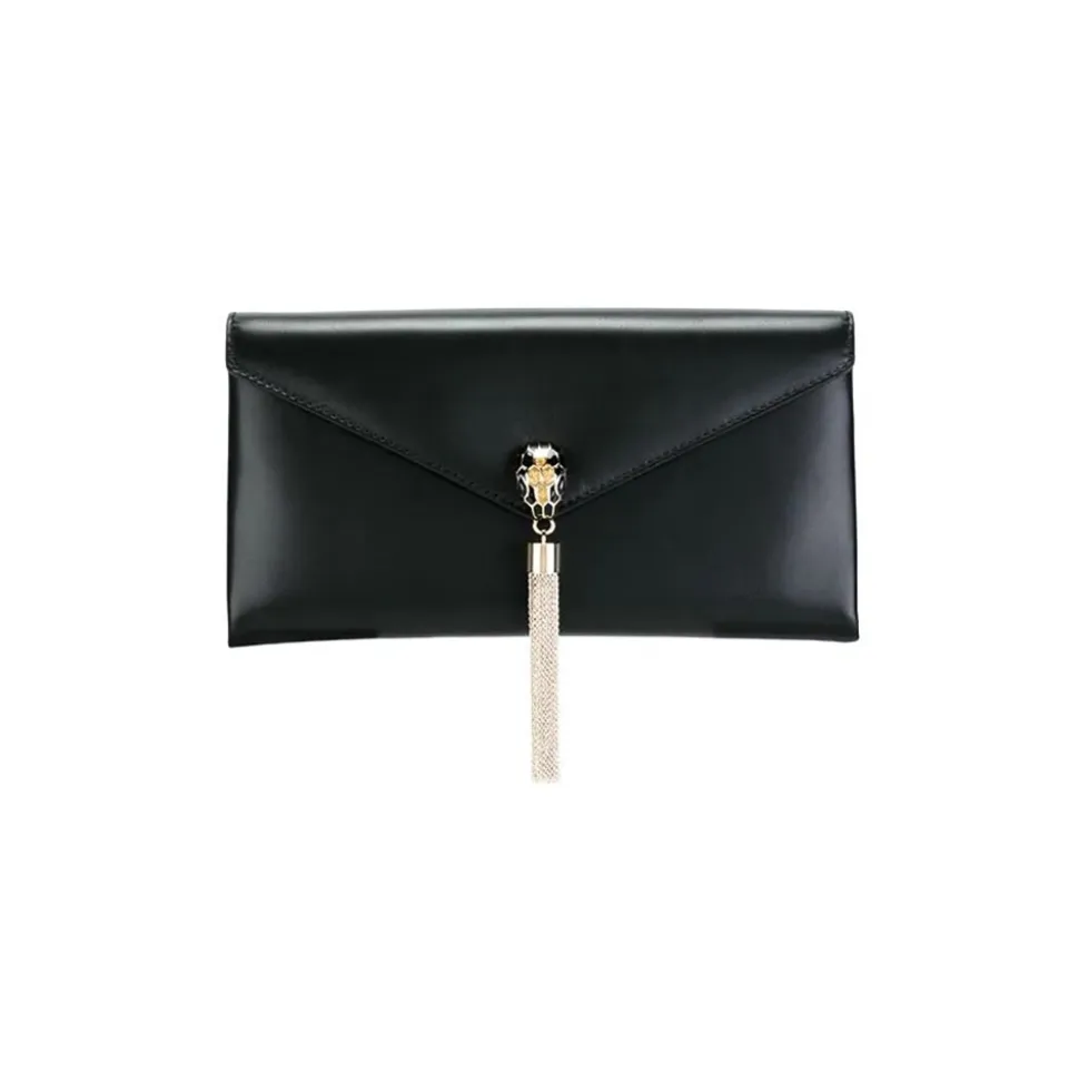Bulgari Vintage - Leather Serpenti Clutch - Black - Leather Handbag - Luxury High Quality - Avvenice