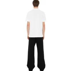 Burberry - Cotton Polo Shirt - White - Exclusive Burberry Collection - Avvenice
