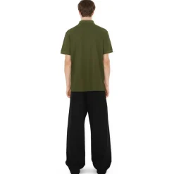 Burberry - Cotton Polo Shirt - Olive - Exclusive Burberry Collection - Avvenice