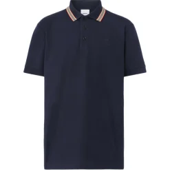 Burberry - Cotton Polo Shirt - Coal Blue - Exclusive Burberry Collection - Avvenice