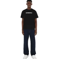 Burberry - Logo Cotton T-Shirt - Black - Exclusive Burberry Collection - Avvenice