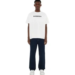 Burberry - Logo Cotton T-Shirt - White - Exclusive Burberry Collection - Avvenice