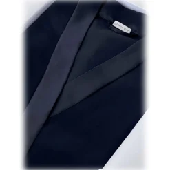 by Dariia Day - Long Silk Robe - Midnight Black - Fashion - New Collection - Mulberry Silk - Artisan Silk Robe - Luxury - Avvenice