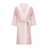 by Dariia Day - Long Silk Robe - Blush Pink - Fashion - New Collection - Mulberry Silk - Artisan Silk Robe - Luxury - Avvenice