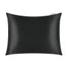 by Dariia Day - Pure Silk Pillow - Midnight Black - Fashion - Mulberry Silk - Artisan Silk Pillow - Luxury - Avvenice
