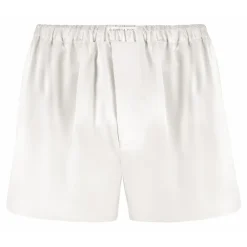 by Dariia Day - Silk Boxers - Powder White - Fashion - New Collection - Mulberry Silk - Artisan Silk Boxers - Luxury - Avvenice