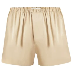 by Dariia Day - Silk Boxers - French Beige - Fashion - New Collection - Mulberry Silk - Artisan Silk Boxers - Luxury - Avvenice