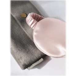 by Dariia Day - Silk Eyemask - Blush Pink - Bedding - Home - Mulberry Silk - Artisan Silk Eyemask - Luxury - Avvenice