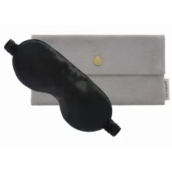 by Dariia Day - Silk Eyemask - Midnight Black - Bedding - Home - Mulberry Silk - Artisan Silk Eyemask - Luxury - Avvenice