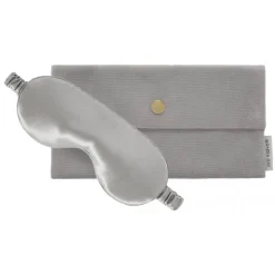 by Dariia Day - Silk Eyemask - Silver Grey - Bedding - Home - Mulberry Silk - Artisan Silk Eyemask - Luxury - Avvenice