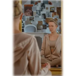 by Dariia Day - Silk Headband - French Beige - Fashion - New Collection - Mulberry Silk - Artisan Silk Headband - Luxury - Avvenice